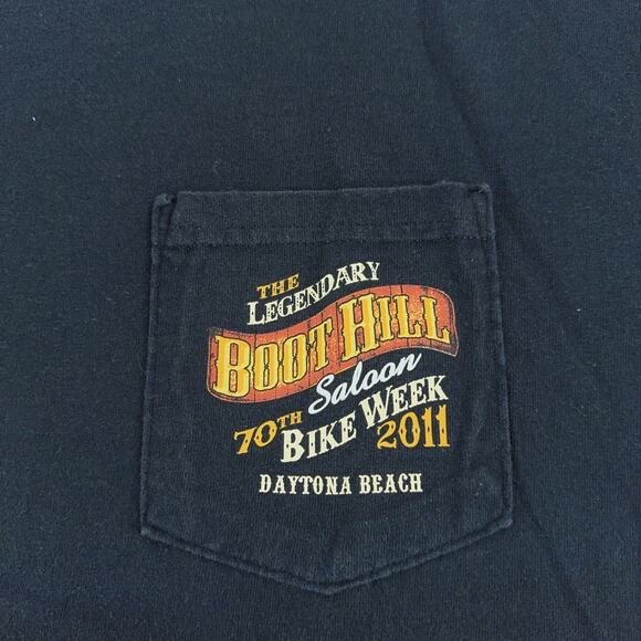 Boot Hill Saloon Shirt Mens Large 70th Bike Week Daytona Beach Motorcycle 2011 - Picture 3 of 7